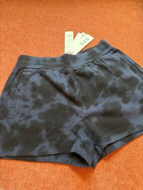 525 America Black Tie-Dye Athletic Lounge Shorts